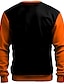 billige Hættetrøjer med tryk-Kat Græskar Herre Mode 3D-udskrivning Sweatshirt Fest Ferie Halloween Hættetrøjer Sort Orange Langærmet Rund hals 3D-udskrivning Efterår Vinter Designer Hættetrøje