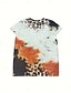 tanie T-shirty damskie-Damskie Podkoszulek Nadruk Halloween Codzienny Zabytkowe Codzienny Krótki rękaw Półgolf Żółty Lato