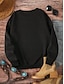 preiswerte Humor &amp; Zitate Tops-Damen Pullover Herz Regenbogen Alltagskleidung Print lässig Rundhals Langarm mikroelastisch Winter Frühling&amp;amp;Fallkomfort, atmungsaktives, weiches Gewebe