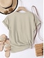 cheap Humor&amp;Quotes tee-Women&#039;s T shirt Tee 100% Cotton Daily Casual Short Sleeve White Summer
