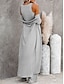 voordelige Loungekleding voor dames-dames loungewear sets 3 stuks pure kleur mode comfort straat dagelijks breiwerk ademend ronde hals lange mouw trui broek elastische taille herfst winter thuis outfits