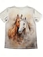 cheap Animals tee-Women&#039;s T Shirt Casual Print Short Sleeve Regular Tops Round Neck Daily Gray Summer