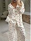 voordelige grafische nachtkleding-dames print chemises&amp;amp;jurken nachtkleding - katoenen grafische thuisoutfits