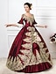 economico Vestiti-Rococò Vittoriano 18° Secolo Lunghezza al pavimento Lunghezza lunga Vestito Costume da festa Mascherata Taglie Forti Normale Su misura Floreale Abito da ballo Costume Per donna Reale Balli di fine