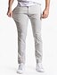 preiswerte Chinos-Herren Anzughosen Hose Hosen Chinesisch Chino Knopf Tasche Einfarbig Komfort Formal Party Arbeit Modisch Klassicher Stil Armeegrün Rauchgrau Mikro-elastisch