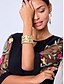 abordables Bracelet pour femme-Bracelet manchette tissé en alliage d&#039;or élégant pour femme - bijoux tendance pour fêtes et occasions spéciales