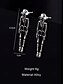 cheap Halloween Accessories-Halloween Skull Skeleton Drop Earrings - Gothic Style, Alloy Material, Spooky Jewelry for Halloween Parties and Cosplay