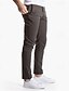 preiswerte Chinos-Herren Anzughosen Hose Hosen Chinesisch Chino Knopf Tasche Einfarbig Komfort Formal Party Arbeit Modisch Klassicher Stil Armeegrün Rauchgrau Mikro-elastisch