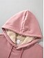 levne Jednoduché topy-dámská mikina mikina fleece plain street denní nošení kapsa ležérní comfrt mikina s kapucí dlouhý rukáv mikroelastický podzim zima podzim &amp;amp; zimní comfrt prodyšná měkká tkanina