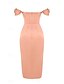 ieftine Rochii de Banchet-Rochie Elegantă Tip Sheath Cocktail Rochie pentru Sărbători Rochie de Întoarcere Acasă Lungime La Genunchi Fără Mâneci Cu Umărul Gol Satin cu Plisaje Fanta rochie pentru a impresiona Rochie de Mască