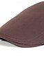 baratos Chapéu para Homem-Homens Boina Chapéu Ascot chapéu de jornaleiro Preto Azul Marinha Algodão Moda Casual Rua Diário Tecido Ajustável Filtro Solar Respirável