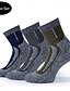 abordables chaussettes pour hommes-Homme 2 paires Paquets multiples Chaussettes Chaussettes de Course Chaussettes décontractées Chaussettes longues Vert Véronèse Bleu de minuit Couleur Bloc de couleur Sport &amp; Loisir du quotidien