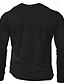 voordelige Grafisch T -shirt voor heren-Voor heren Woord / tekst Abstract T-shirt Shirt met lange mouwen 100% katoen Lange mouw Grafisch Shirt Donker heidegrijs Zwart Wijn Comfortabel T-shirt Vakantie Straat Modeontwerper kleding