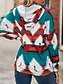 ieftine Magazin grafic Sweatshirts &amp; Hanorace-hanorac de damă hanorac casual geometric îmbrăcăminte zilnică cu gâtul turn cu mânecă lungă galben roz albastru verde toamnă iarnă