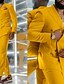 billige Casual dragter-Mænds Bryllup Bal Jakkesæt Toppet revers Spidsrevers Gul Rød Daglig Forretning Ensfarvet Plus størrelse 2 dele sæt Dobbeltradet seks knapper