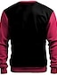 abordables Sudaderas gráficas con capucha-Oso de juguete Hombre Moda Impresión 3D Sudadera Ropa de calle Halloween Sudaderas Rojo Morado Manga Larga Cuello Barco Otoño Invierno Diseñador Sudadera con capucha