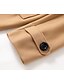 baratos Trench coat masculino-Homens Casaco de inverno Peacoat O negócio Casual Inverno Poliéster Térmico / Quente Jaqueta Corta-Vento agasalhos Roupa Negócio Clássico