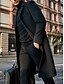 economico Trench da uomo-Per maschio Cappotto Trench Da tutti i giorni Fibbia Autunno inverno Tinta unita / tinta unita Comodo Bavero Lungo Cammello Nero Grigio Giacca