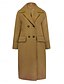 abordables Manteaux d&#039;Hiver-Femme Manteau d&#039;hiver Manteau Cape / Capes Coupe Vent Chaud Poche Décontractées Style de rue Plein Vacances Travail Plein Air Usage quotidien Boutonnage Simple Col rabattu Ample manche longue