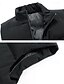 preiswerte Herren Steppweste-Herren Daunenweste Puffer Weste Weste Täglich Verabredung Urlaub Modisch Brautkleider schlicht Herbst Winter Tasche Polyester warm halten Komfortabel Glatt Reisverschluss Stehkragen Regular Fit