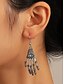 cheap Halloween Accessories-Halloween Spider, Skeleton Hand, Witch Hat, and Web Earrings Set – Festive Drop Dangle Earrings for Halloween Costumes