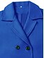 abordables Manteaux d&#039;Hiver-Femme Manteau d&#039;hiver Manteau Cape / Capes Coupe Vent Chaud Poche Décontractées Style de rue Plein Vacances Travail Plein Air Usage quotidien Boutonnage Simple Col rabattu Ample manche longue