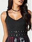 cheap Halloween Accessories-Gothic Layered Cross Choker Necklace for Women – Halloween Costume Jewelry, Black Leather and Chain Design