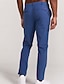 baratos Chinos-Homens Calças Social chinês Bolsos Botões Tecido Conforto Diário O negócio Trabalho Moda Estilo Clássico Branco Rosa Micro-Elástica