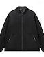 cheap Sport Jacket-Men's Lightweight Jacket Outdoor Jacket Bomber Jacket Full Zip Spring &amp;  Fall Active Black Navy Blue Dark Green Khaki Light Grey Jacket