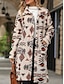 preiswerte Wintermäntel-Damen Fleecejacke Teddy-Mantel warm halten Atmungsaktiv Knopf Tasche Innenfutter aus Fleece Vintage Brautkleider schlicht Geometrisch Urlaub Strasse Freizeitskleidung Ausgehen Einreihiger Verschluss