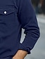 cheap Men&#039;s Casual Shirts-Men&#039;s Shirt Summer Shirt Button Up Shirt Corduroy Shirt Black White Navy Blue Long Sleeve Plain Turndown Casual Daily Button-Down Clothing Apparel Fashion Streetwear Classic