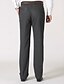 abordables Delgado-Hombre pantalones de traje Pantalones Chinos Botones Bolsillo Pierna recta Plano Comodidad Formal Fiesta Trabajo Moda Estilo clásico Negro Verde Oscuro Microelástico