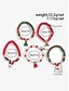 baratos Jóias Masculinas-conjunto de pulseiras de contas de charme de natal – pulseiras festivas vermelhas, verdes e brancas empilhadas com papai noel, árvore e pingentes de presente – perfeitas para moda e presentes de Natal