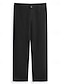 baratos Chinos-Homens Calças chinês Calça verão Calça casual Bolso frontal Tecido Conforto Respirável Casual Diário Feriado Moda Básico Preto Branco