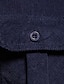 cheap Men&#039;s Casual Shirts-Men&#039;s Shirt Summer Shirt Button Up Shirt Corduroy Shirt Black White Navy Blue Long Sleeve Plain Turndown Casual Daily Button-Down Clothing Apparel Fashion Streetwear Classic