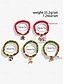 baratos Jóias Masculinas-conjunto de pulseiras de contas de charme de natal – pulseiras festivas vermelhas, verdes e brancas empilhadas com papai noel, árvore e pingentes de presente – perfeitas para moda e presentes de Natal
