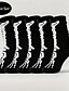 abordables chaussettes pour hommes-Homme 5 paires Paquets multiples Chaussettes Chaussettes décontractées Noir Couleur Halloween Crânes Sport &amp; Loisir du quotidien Vacances Basique Moyen Automne hiver Mode Décontractées