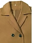 abordables Manteaux d&#039;Hiver-Femme Manteau d&#039;hiver Manteau Cape / Capes Coupe Vent Chaud Poche Décontractées Style de rue Plein Vacances Travail Plein Air Usage quotidien Boutonnage Simple Col rabattu Ample manche longue