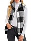 preiswerte Puffers &amp; Parka-Damen Fleecejacke Fleece-Weste Teddy-Mantel warm halten Atmungsaktiv Zip Tasche Innenfutter aus Fleece Brautkleider schlicht Plaid Urlaub Strasse Freizeitskleidung Ausgehen Reisverschluss Standard