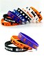 abordables Accesorios de Halloween-Pulseras de silicona con temática de Halloween: colores y diseños variados para fiestas de truco o trato, eventos y regalos
