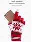 お買い得  レディース手袋-クリスマスの雪の結晶のニット冬用手袋 - 女性と男性のための暖かくて快適な赤いホリデー手袋 - 寒い天候やお祝いの服装に最適