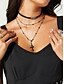 cheap Halloween Accessories-Gothic Layered Cross Choker Necklace for Women – Halloween Costume Jewelry, Black Leather and Chain Design
