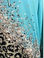 levne Mikiny a mikiny-Dámské Mikina s kapucí Polyester Leopard ulice Na den Kapsy Tisk Na běžné nošení Mikina Dlouhý rukáv Lehce elastické Podzim Zima