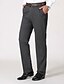abordables Delgado-Hombre pantalones de traje Pantalones Chinos Botones Bolsillo Pierna recta Plano Comodidad Formal Fiesta Trabajo Moda Estilo clásico Negro Verde Oscuro Microelástico