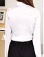 abordables Camiseta floral-Camiseta tunic para mujer elegante de manga larga tops largos diarios negro blanco rosa azul otoño invierno