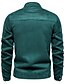abordables Ropa Exterior de Élite para Hombres-Hombre Chaqueta casual Chaqueta de ante Casual Diario Cortavientos Sexy Otoño invierno Color sólido/liso Casual Sin Cuello Regular Negro Amarillo Verde Trébol Gris Chaquetas
