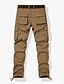 economico pantaloni casual-Per uomo Pantaloni cargo Pantaloni da lavoro Multi tasca Pop art Mucca All&#039;aperto Lunghezza intera Esterno Sportivo Informale Classico Cowboy occidentale Giallo Verde militare Media elasticità