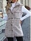 economico Gilet-Per donna Giacca in pile Gilet in pile Cappotto teddy Tenere al caldo Traspirante Tasche In pile Informale Liscio Da mare Strada Da tutti i giorni Per uscire Monopetto Standard Collo ripiegabile