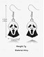 cheap Halloween Accessories-Halloween Spider Earrings with Pearl Accent - Statement Gothic Jewelry for Cosplay, Costume Parties, and Halloween Events