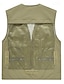 billige Herre fiskevest-Herre سترة Gilet Fiskevest Vest til turbruk Daglig Stevnemøte Feriereise Mote Fritid Vår sommer Lomme Nylon Pustende Bekvem عادي Glidelås V-hals Normal Svart Rød Navyblå Kongeblå Vest